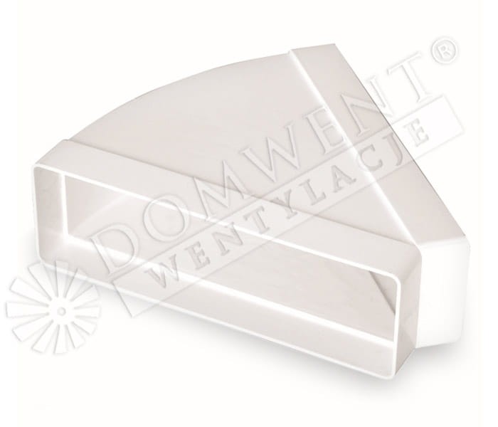 Kolano poziome płaskie 45stopni 220 x 90mm