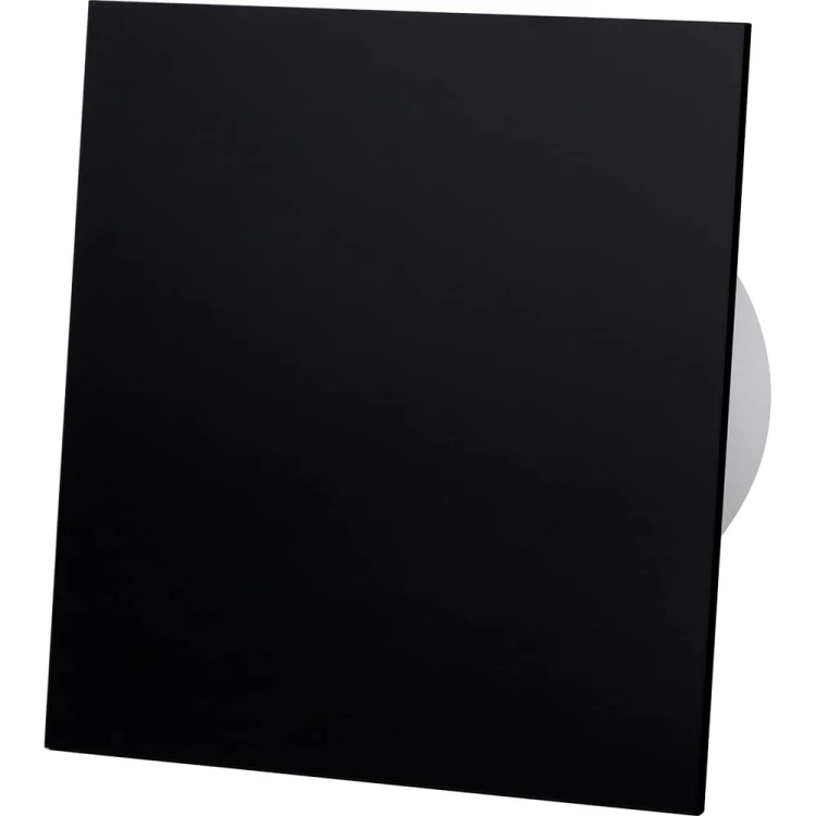 wentylator domowy ścienny dRim panel plexi czarny
