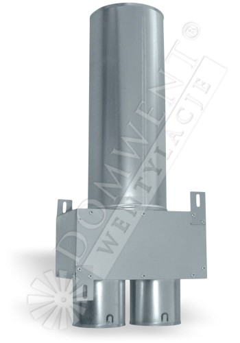 Puszka rozprężna 2x75mm przelotowa / pod anemostat 125 długość przyłącza 320mm
