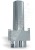 Puszka rozprężna 2x75mm przelotowa / pod anemostat 125 długość przyłącza 320mm