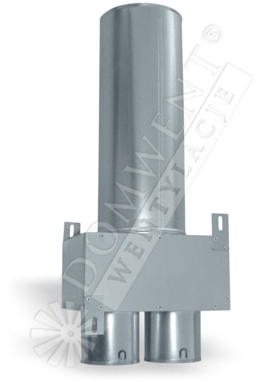 Puszka rozprężna 2x75mm przelotowa / pod anemostat 125 długość przyłącza 320mm