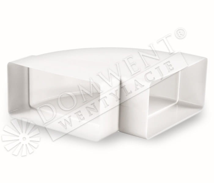 Kolano poziome płaskie 90stopni 204 x 60mm