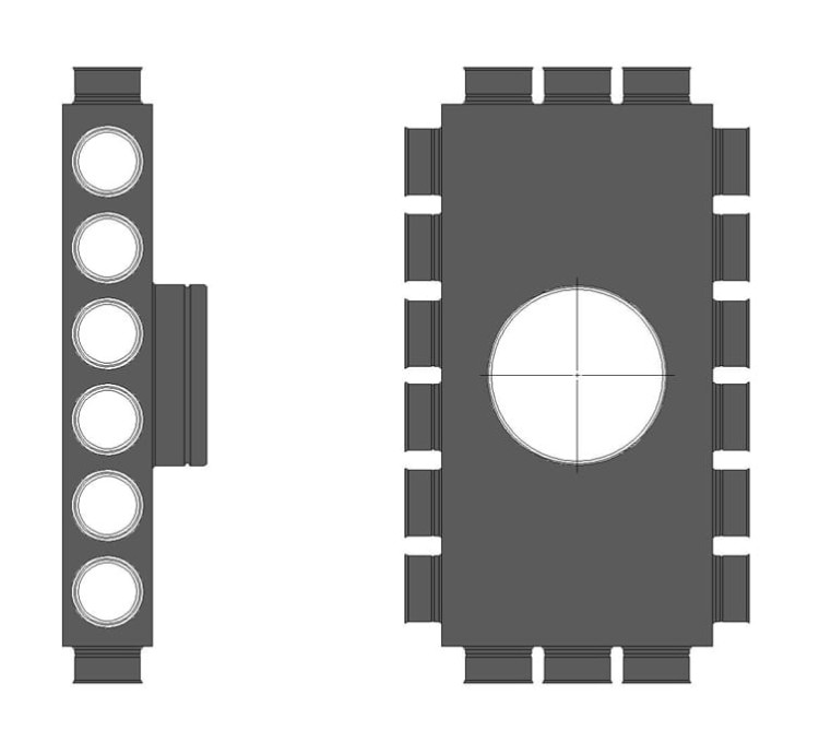 Rozdzielacz rurowy 18x63mm / 200 mm