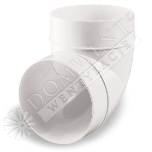 Kolano okrągłe plastic 90° 125mm