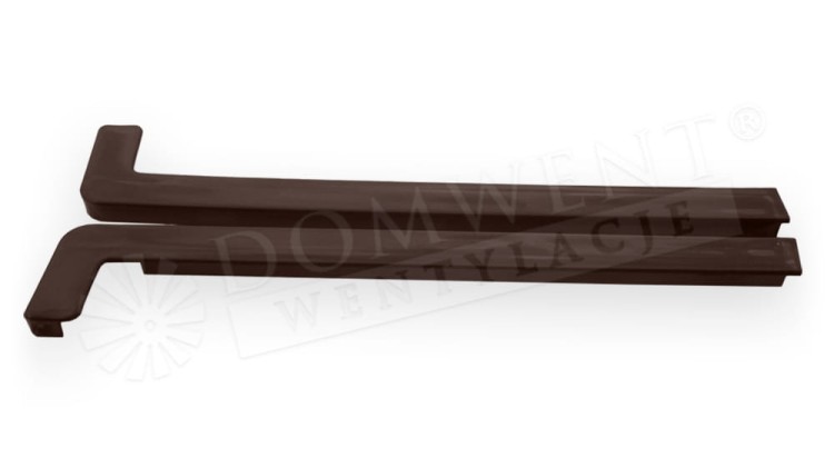 Zakończenia końcówki parapetu brąz 40cm