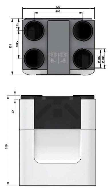 Rekuperatury AERISnext 450 VV TR