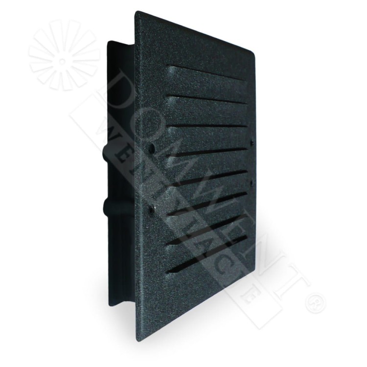 Kratka wentylacyjna ocynk powlekany z ramką montażową z tworzywa sztucznego 140mm x 140mm