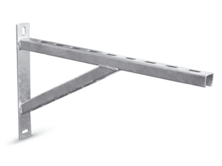 Konsola kątowa z odkosem 700mm pod kanały prostokątne oraz spiro