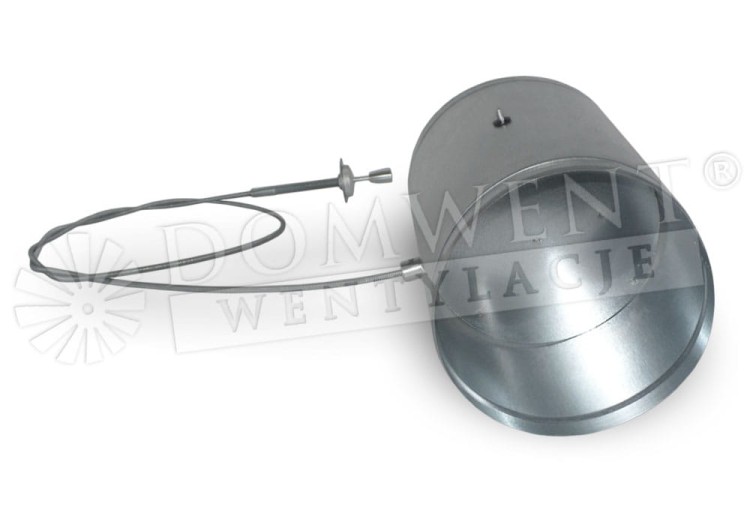 Przepustnica z cięgnem dystrybucja gorącego powietrza