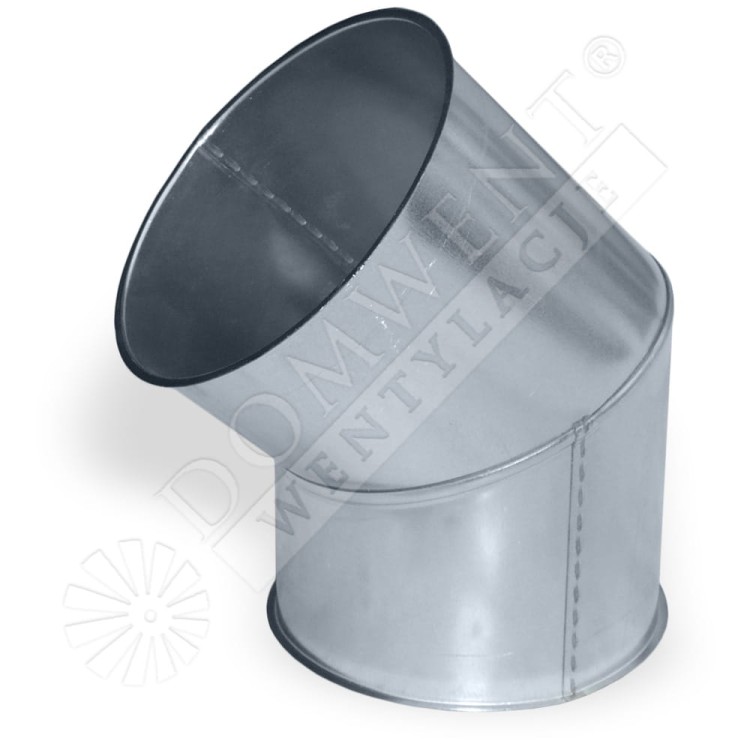 Kolano 45 stopni odciąg trocin wentylacja