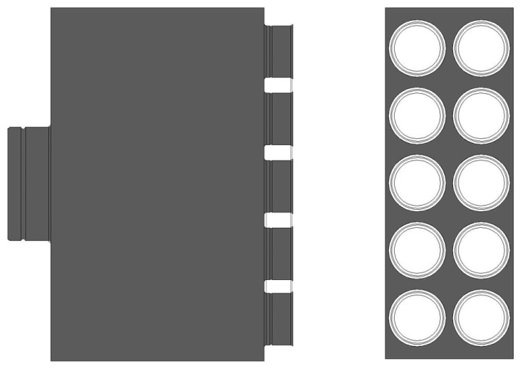 Rozdzielacz rurowy 10x75mm tłumiący / 200 mm