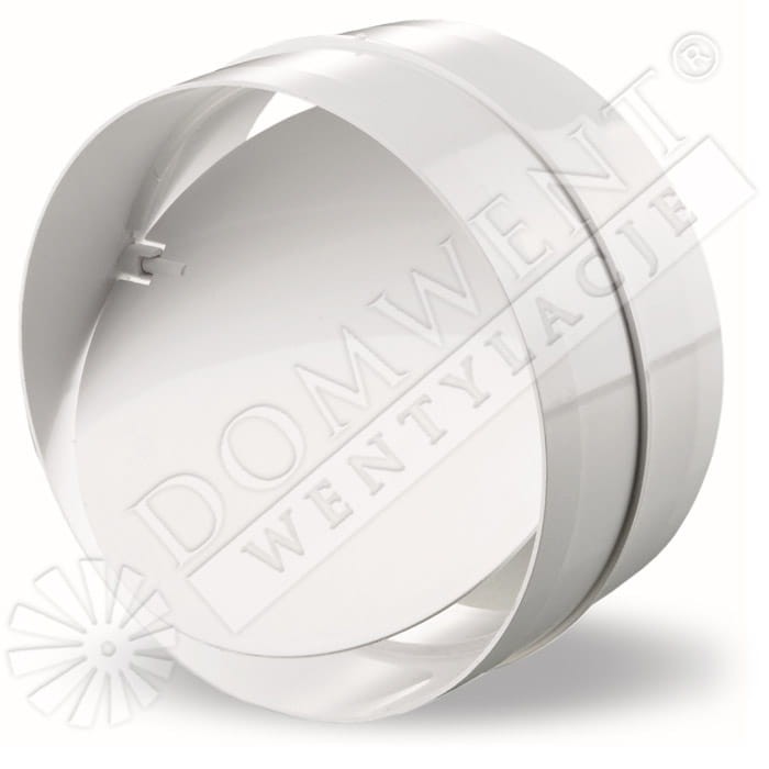 Łącznik kanałów okrągłych z zaworem zwrotnym 150mm