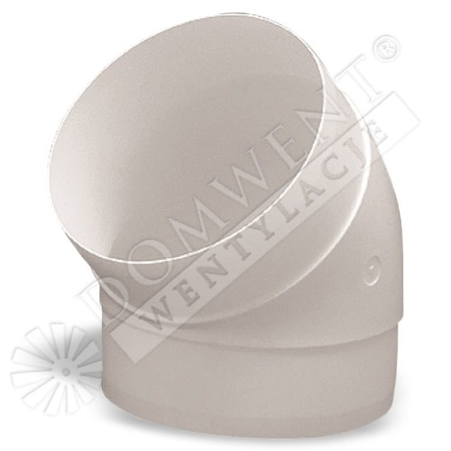  Kolano okrągłe plastic 45° 100mm