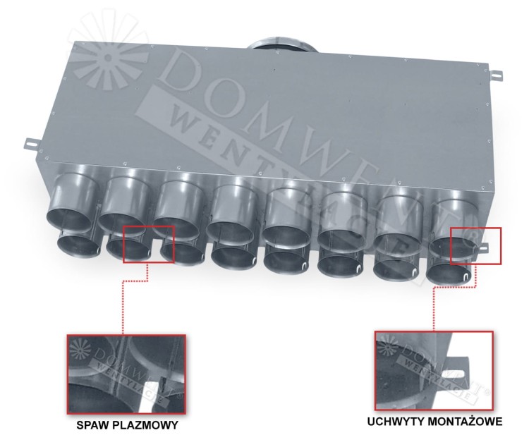 Rozdzielacz rurowy tłumiący PER-FLEX 16x75x200