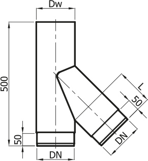 Trójnik spalinowy Darco