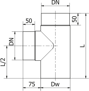 Trójnik spalinowy Darco
