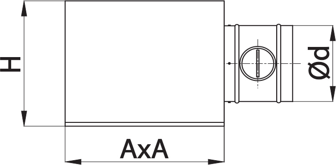 Skrzynka pod anemostat NCD
