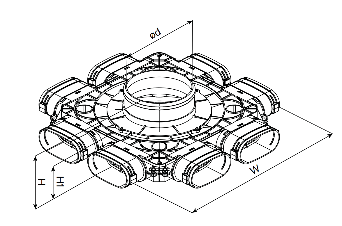 Przewód FlexiVent 52x117 VENTS