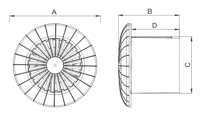 Wentylator domowy sufitowy aRid