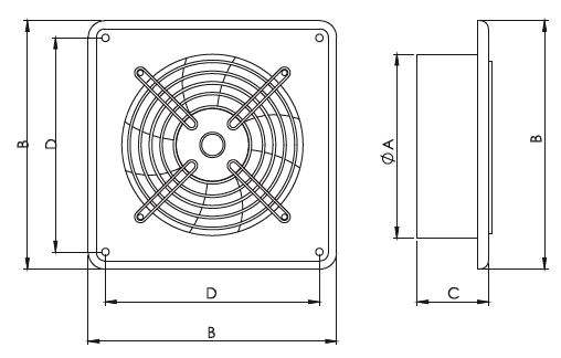 Wentylator ścienny arok